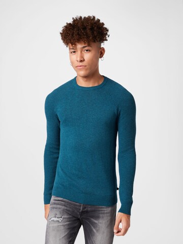 Pull-over QS en vert : devant