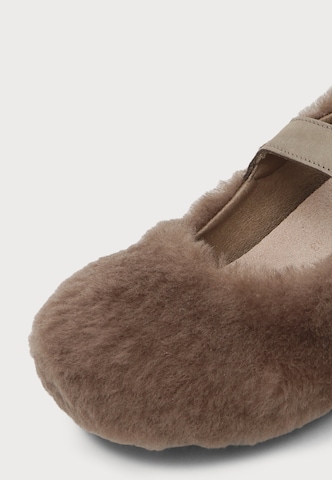 BIRKENSTOCK Μπαλαρίνα με λουράκια 'Santa Clarita' σε καφέ