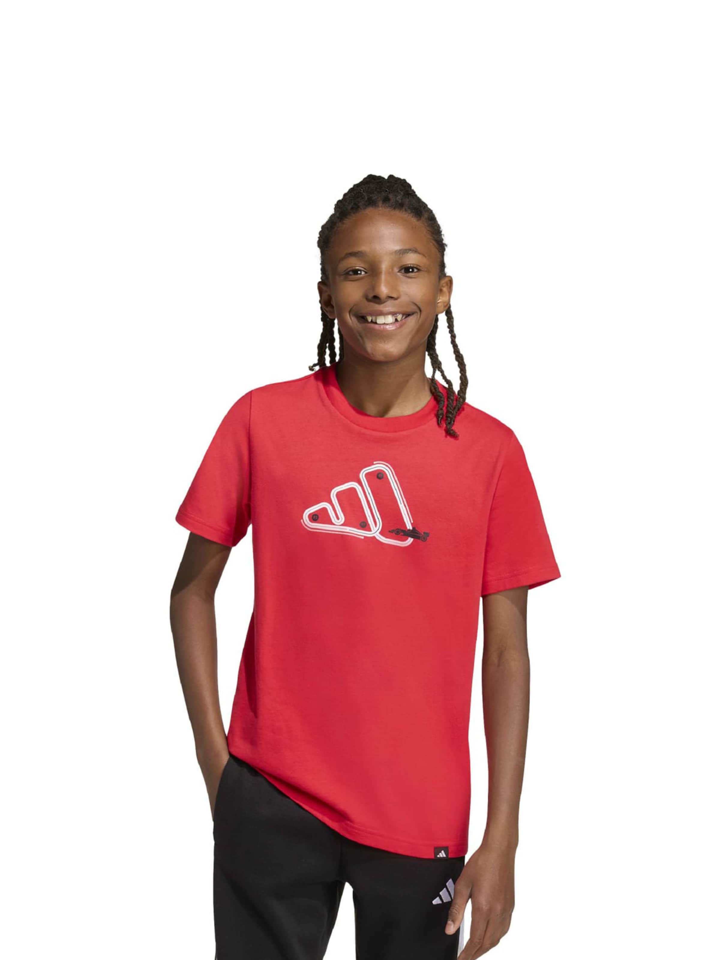 ADIDAS SPORTSWEAR Функциональная футболка в Красный: спереди