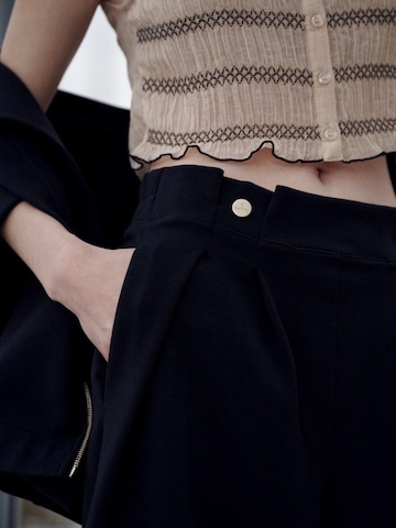 Wide Leg Pantalon 'ELEVATE_ Elsa Culotte' I want the moon en noir