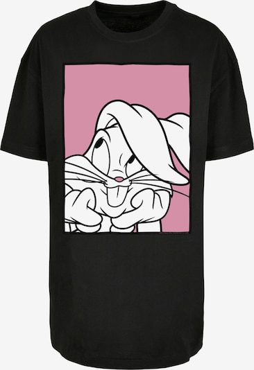 F4NT4STIC T-shirt 'Looney Tunes Bugs Bunny Adore' en rose ancienne / noir / blanc, Vue avec produit