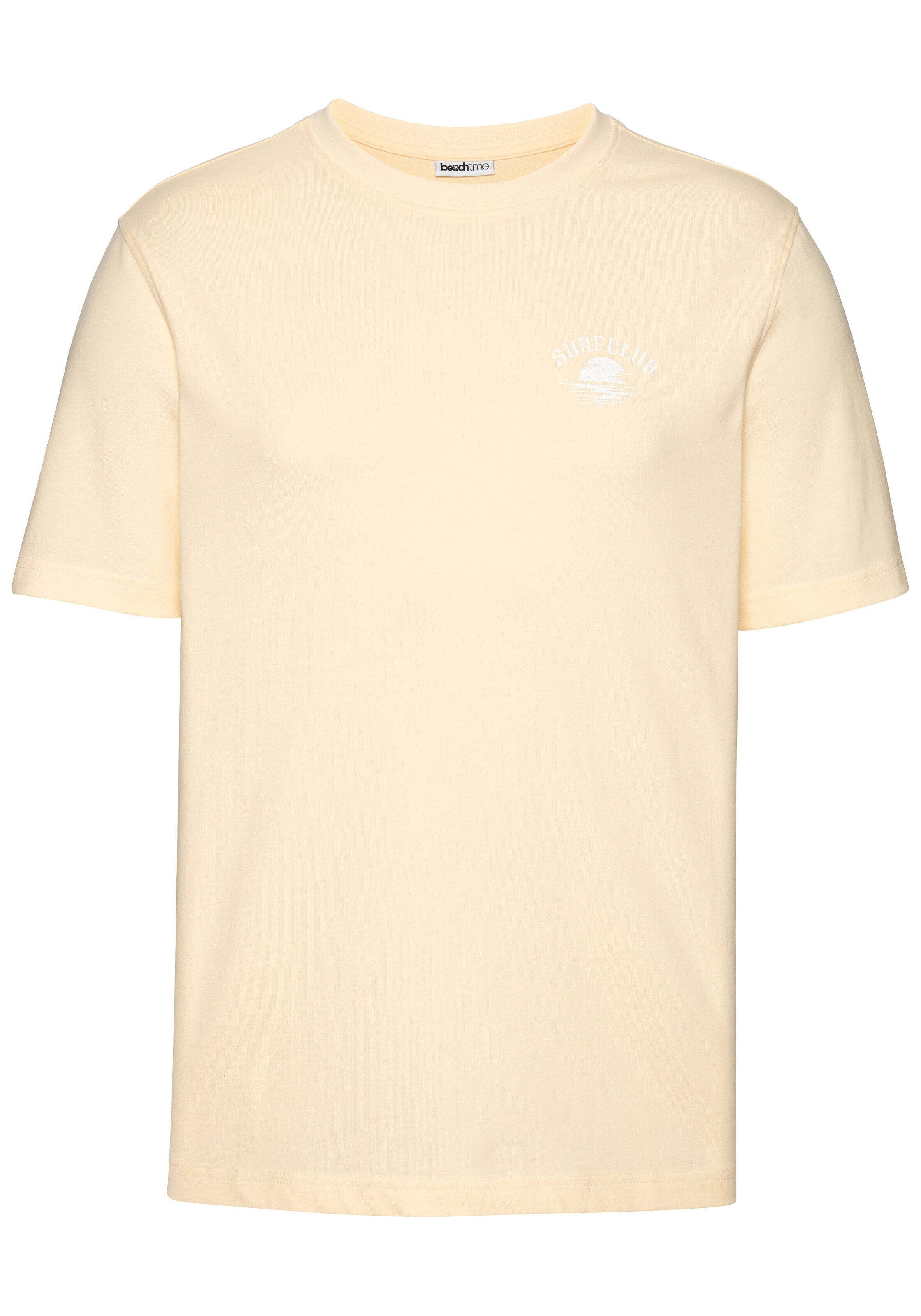 BEACH TIME T-Shirt in Gelb: Vorderseite