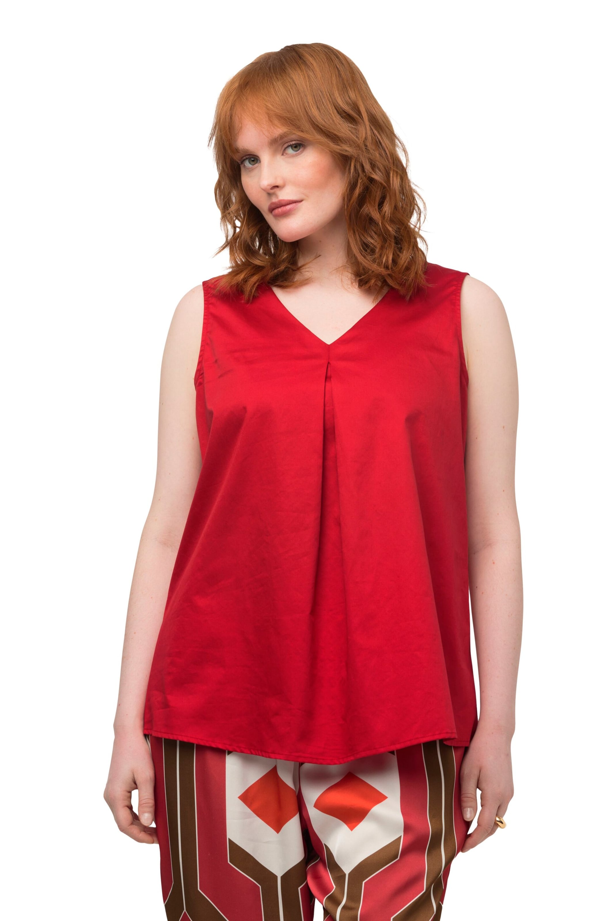 Ulla Popken Blouse in Red: front