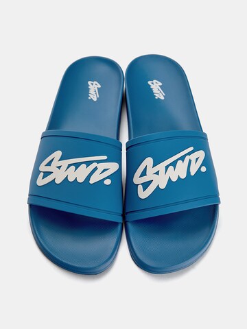 Pull&Bear Mules 'STWD' in Blue