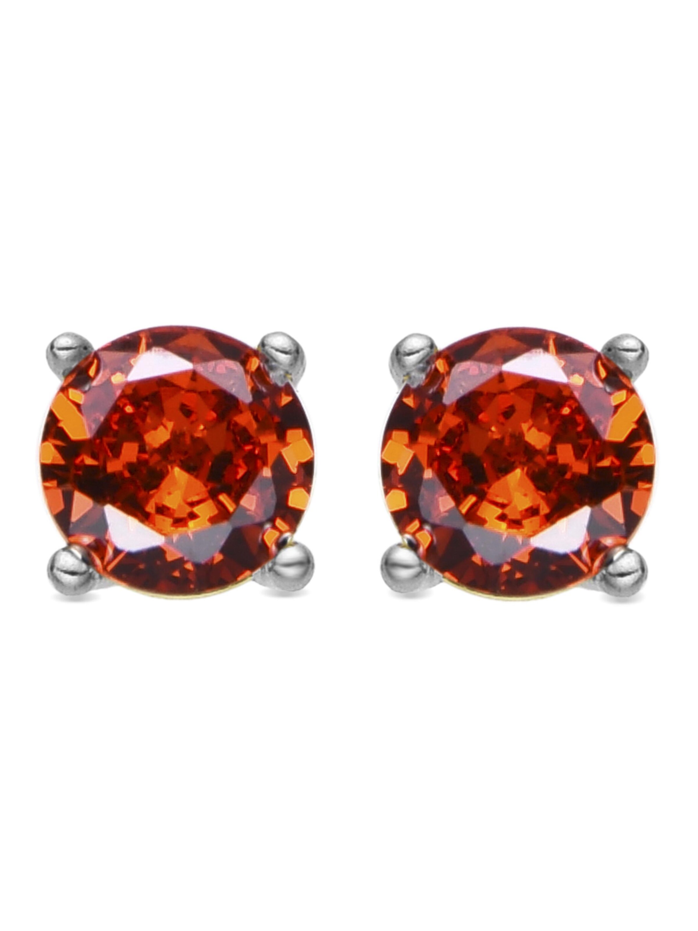 Boucles d'oreilles 'Iona' Luxenter en orange : devant