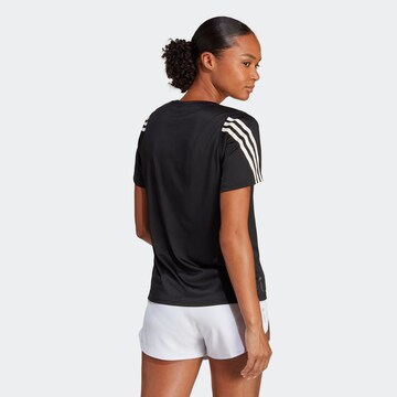 ADIDAS PERFORMANCE Performance Shirt 'Run Icons 3-Stripes' in Black