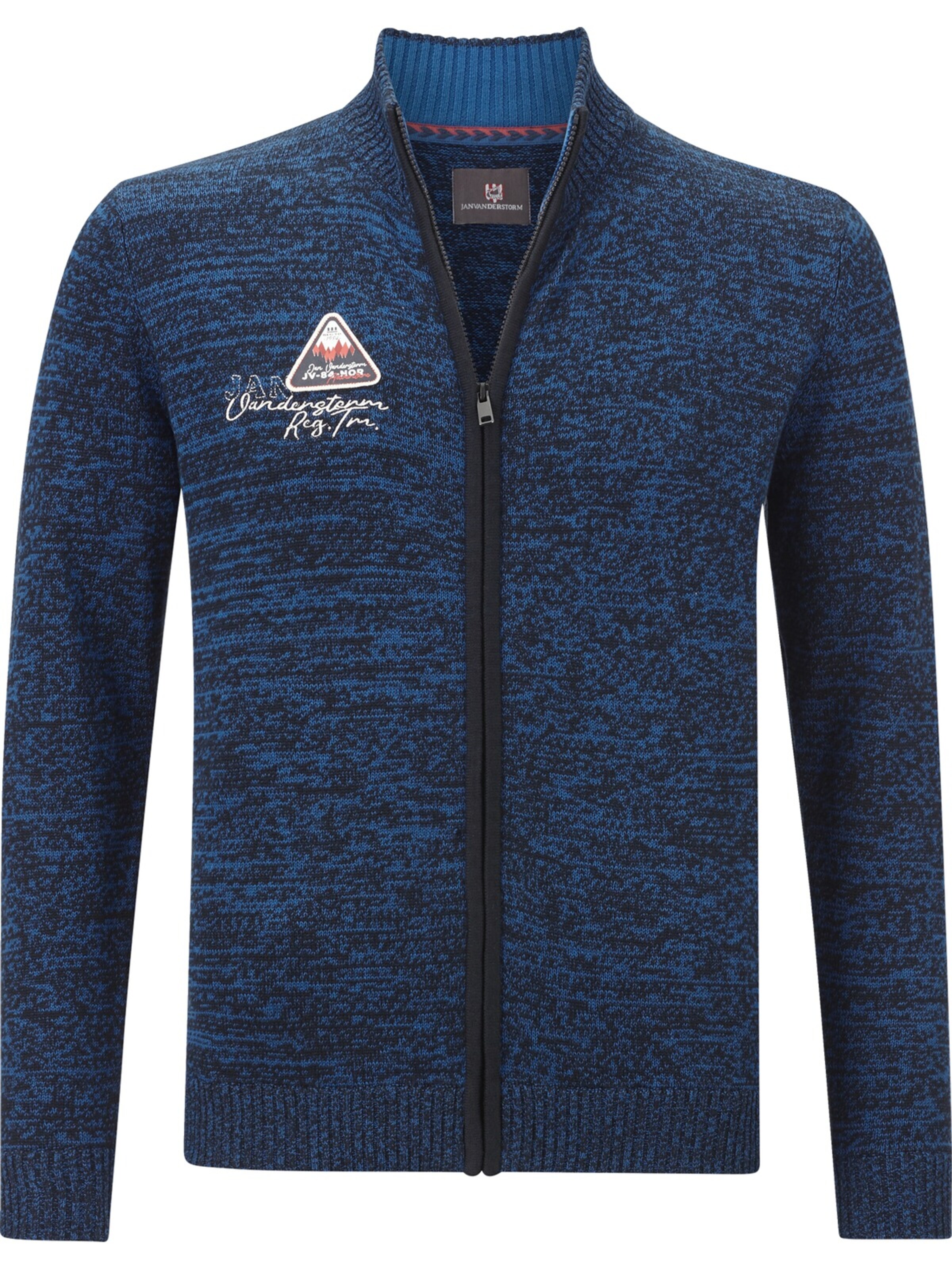Jan Vanderstorm Knit Cardigan ' Apke ' in Blue
