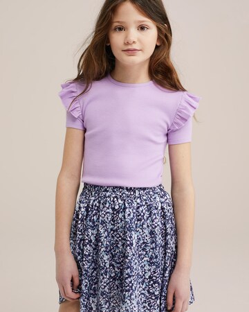 WE Fashion Póló 'Meisjes' - lila: elől