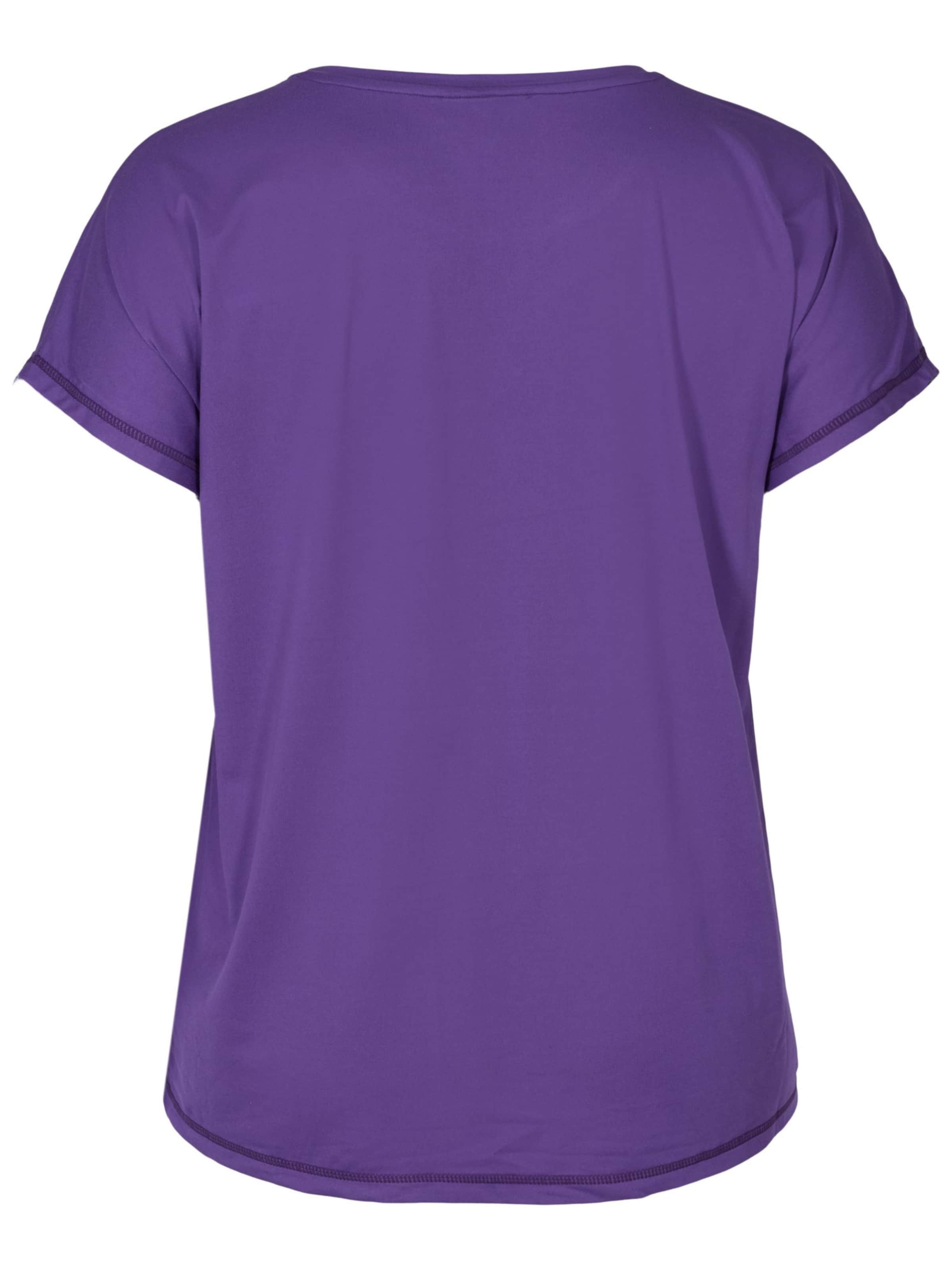 Active by Zizzi Функциональная футболка 'ABASIC' в Лиловый