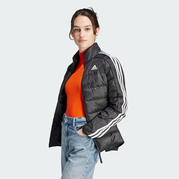 ADIDAS SPORTSWEAR Athletic Jacket 'Essentials' in Black: front
