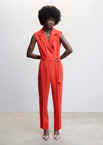 MANGO Jumpsuit 'Candela' in Rood: voorkant