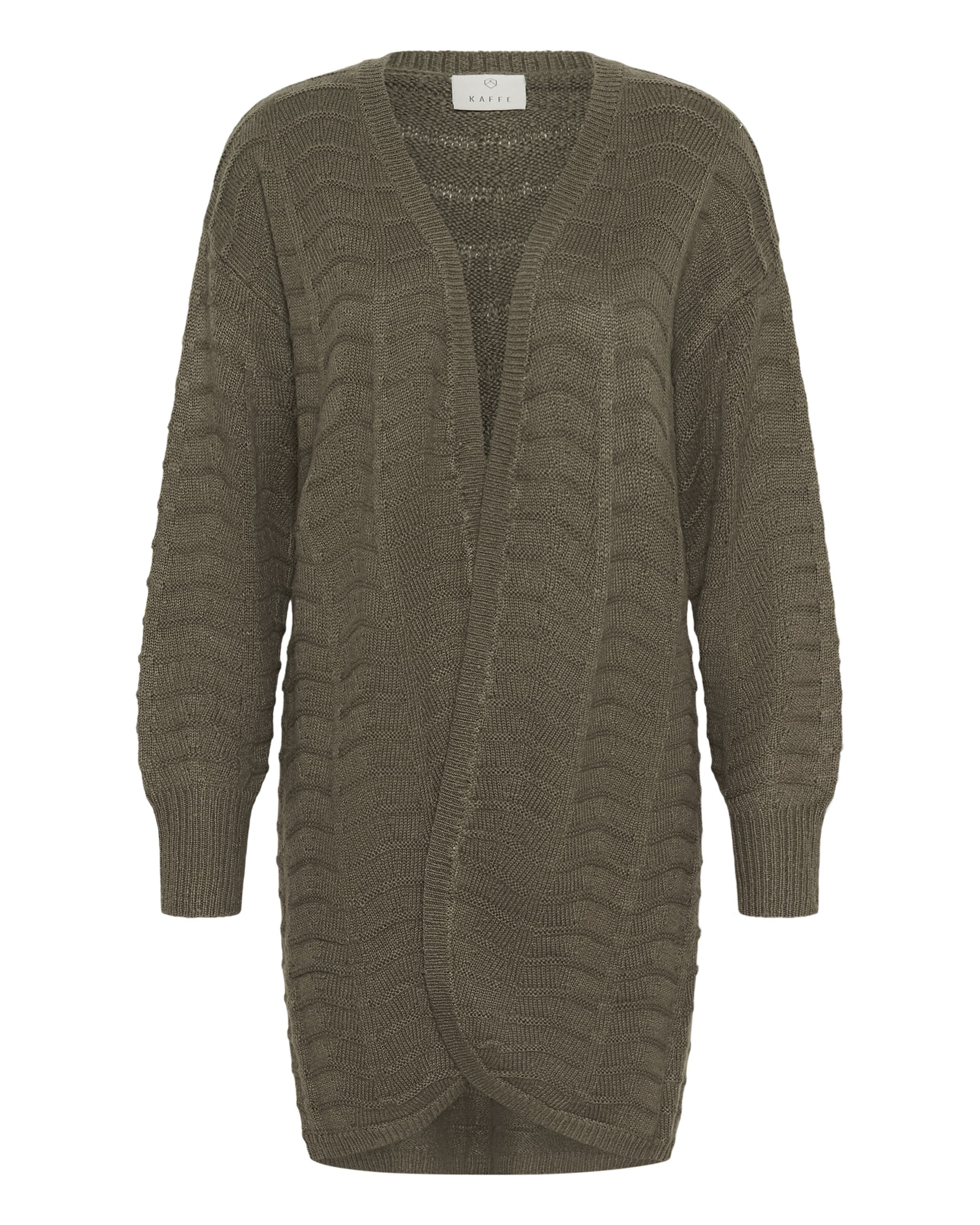 Cardigan 'KAEmria' Kaffe en vert : devant