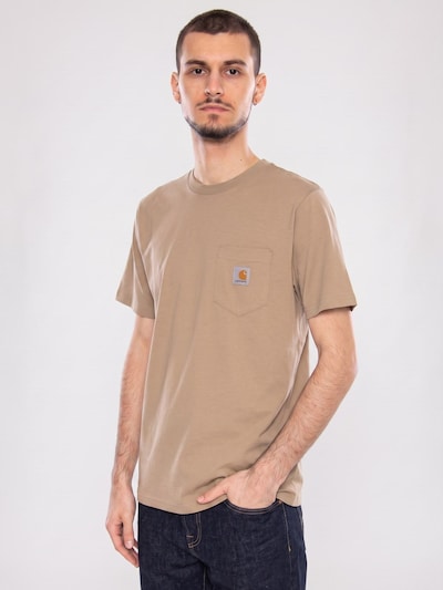 Carhartt WIP T-Shirt 'S/S Pocket T-Shirt Iroko' en XS en marron, Vue avec produit