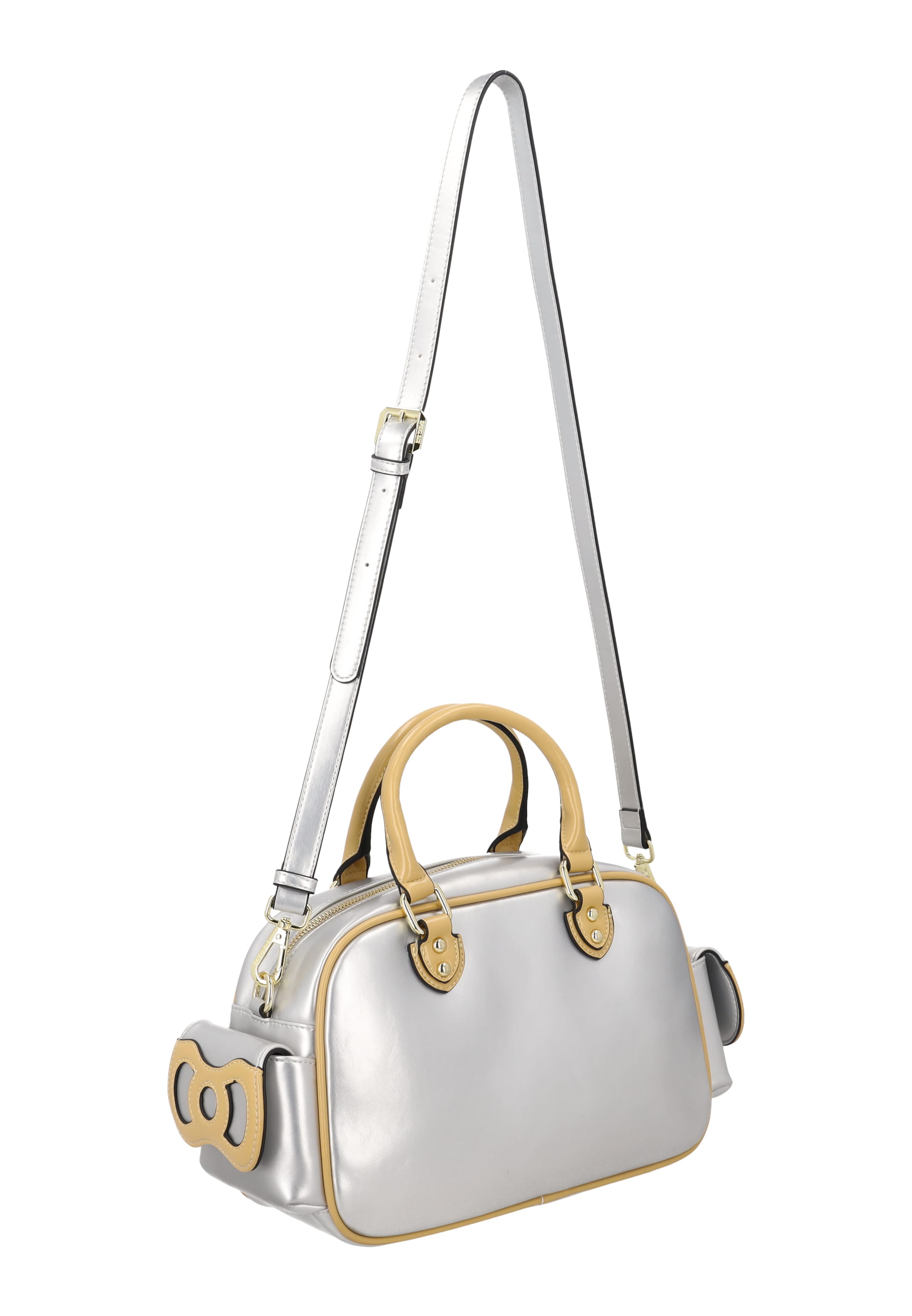 MYMO Handbag 'Pop Eyetheme' in Silver