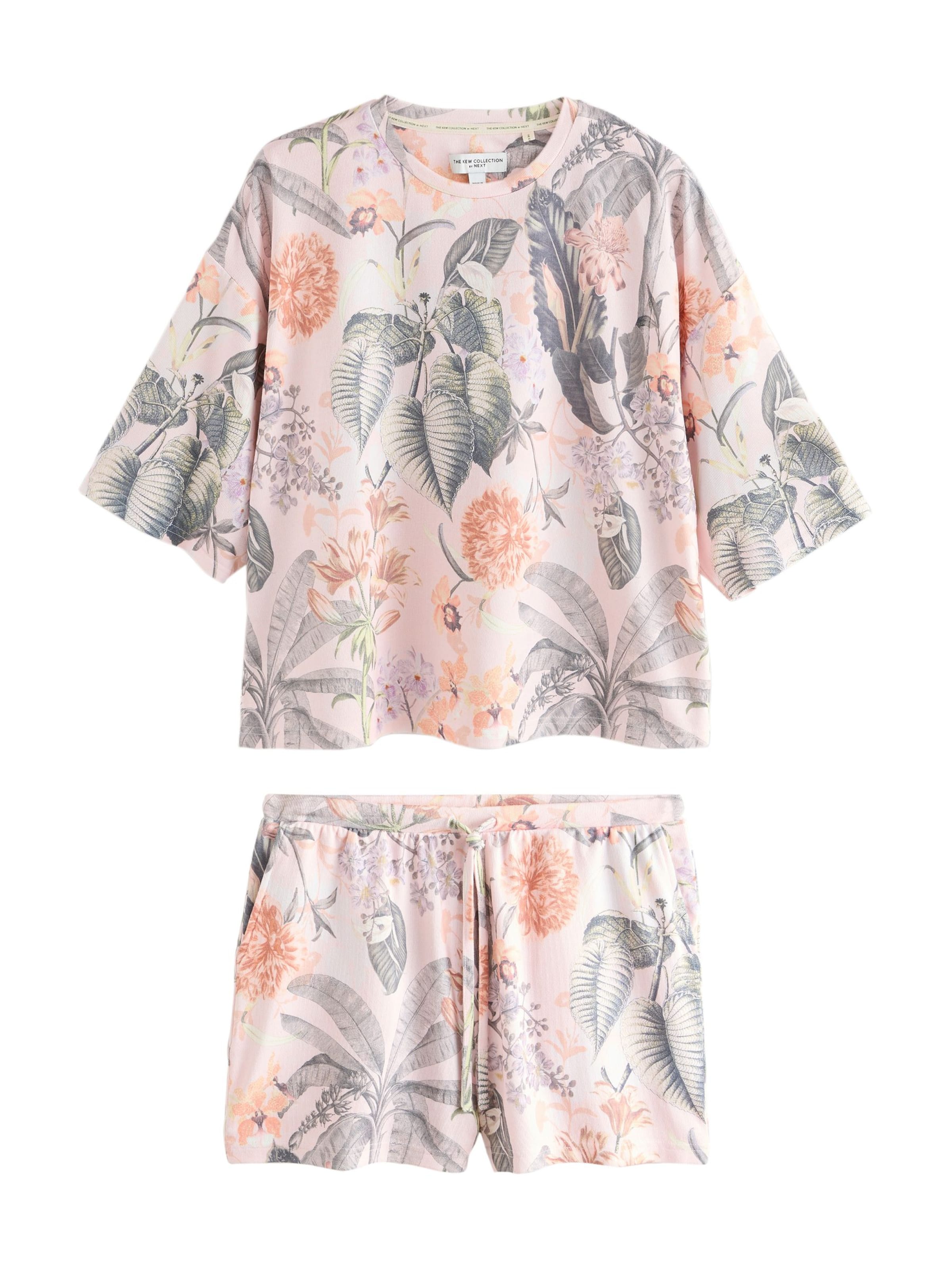 Next Kort pyjamas 'Kew' i rosa: framsida