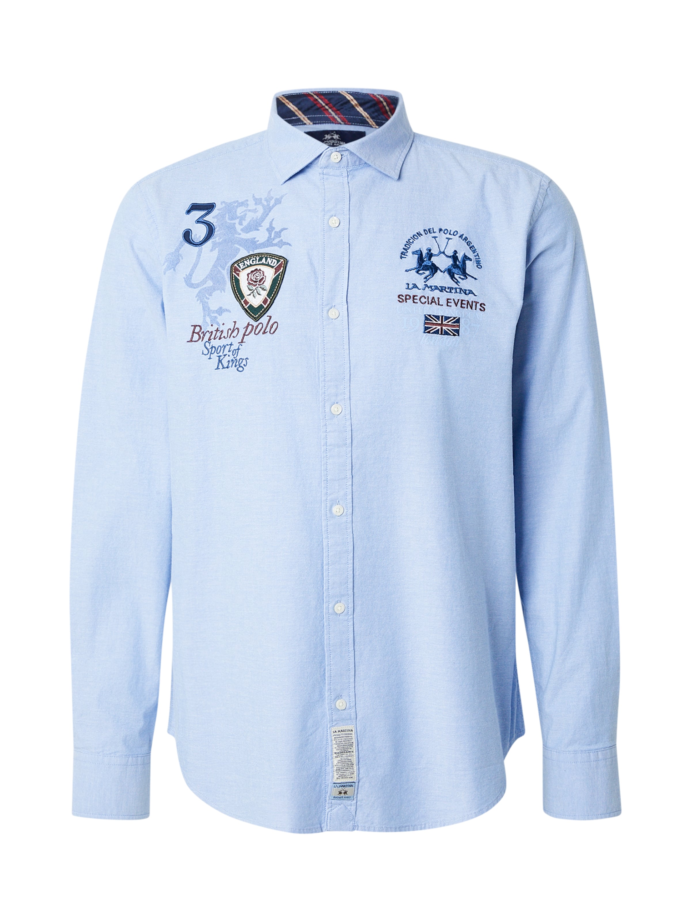 La Martina Regular Fit Hemd in Blau: Vorderseite