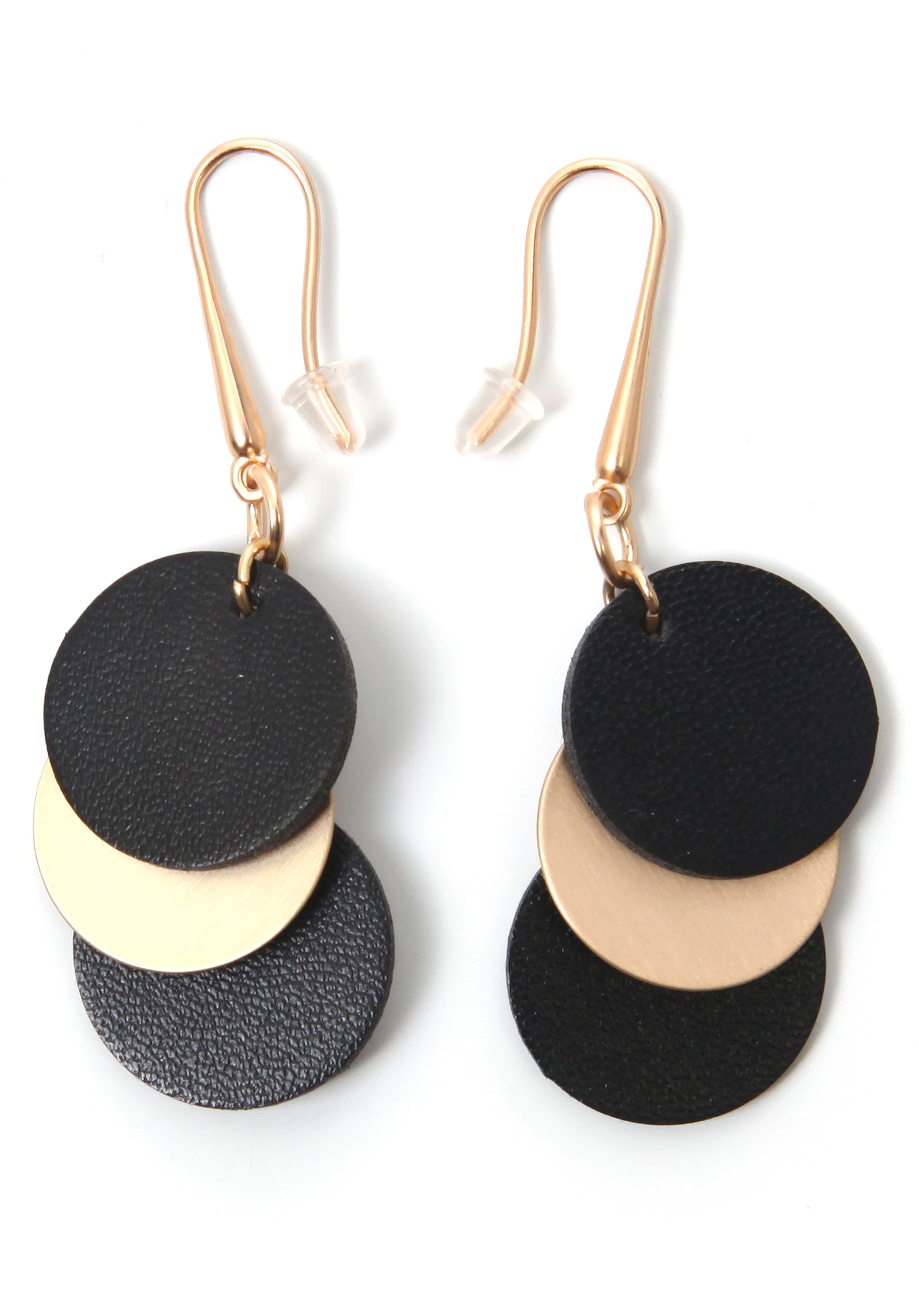 J. Jayz Ohrringe in Schwarz: Vorderseite