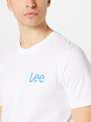 T-Shirt 'MEDIUM WOBBLY' Lee en blanc