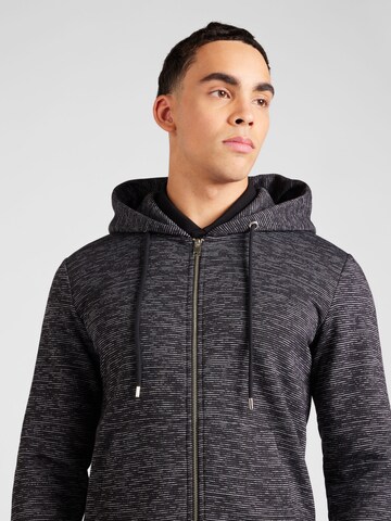 s.Oliver Zip-Up Hoodie in Black