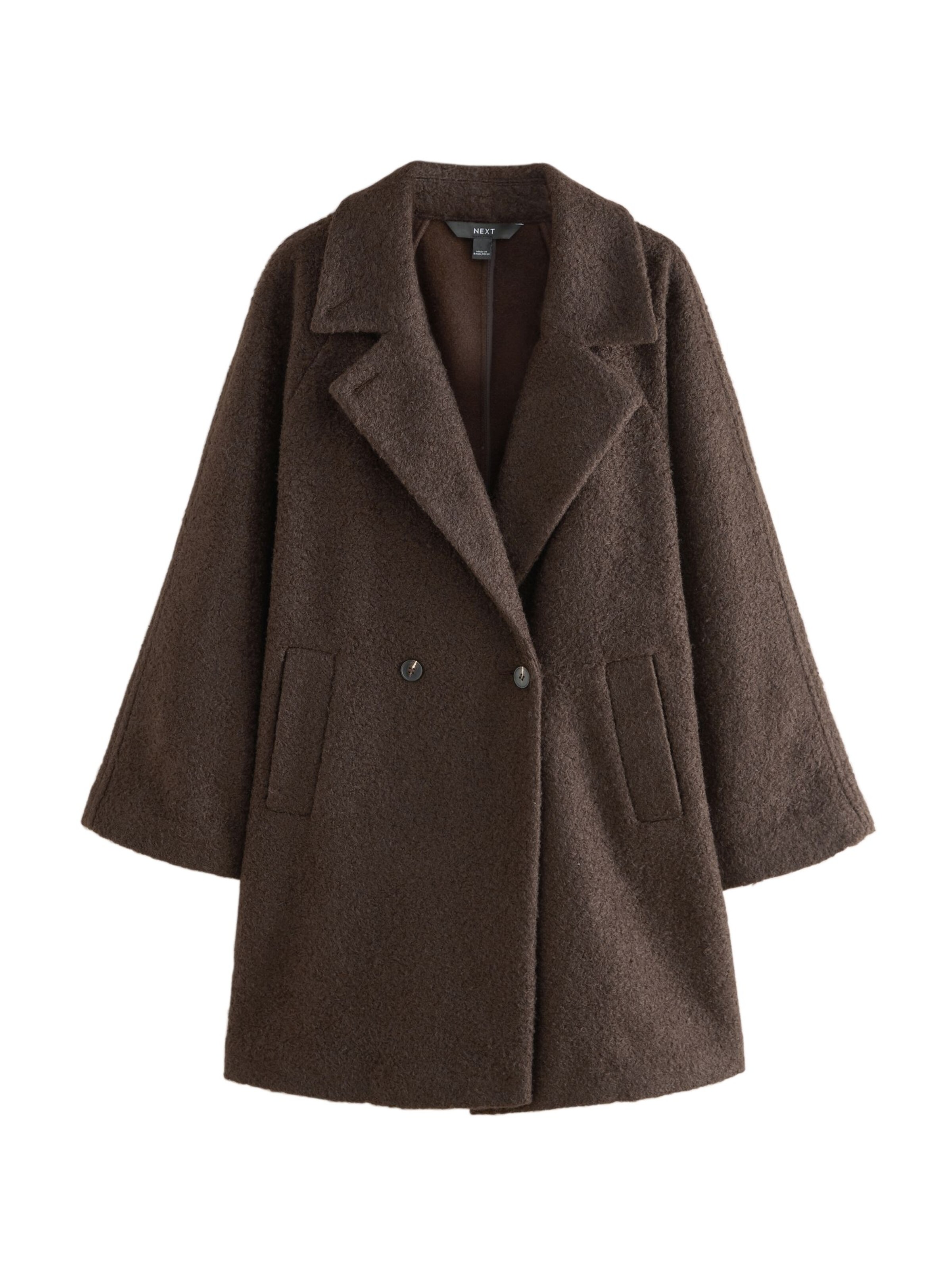 Next Between-Seasons Coat in Brown: front
