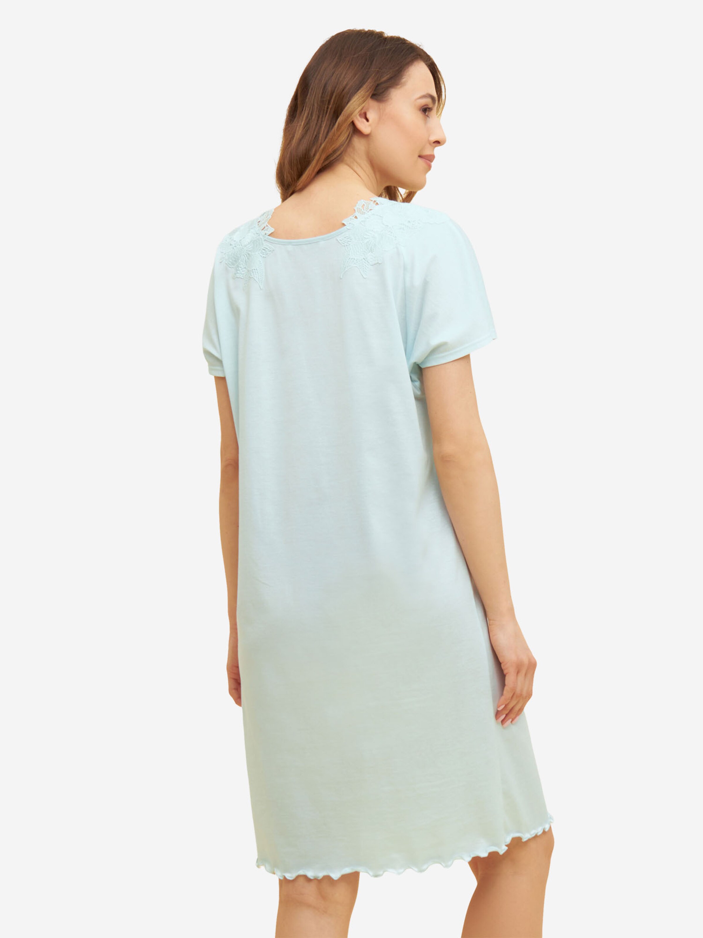 FÉRAUD PARIS Nachthemd ' Wellensaum ' in Blauw