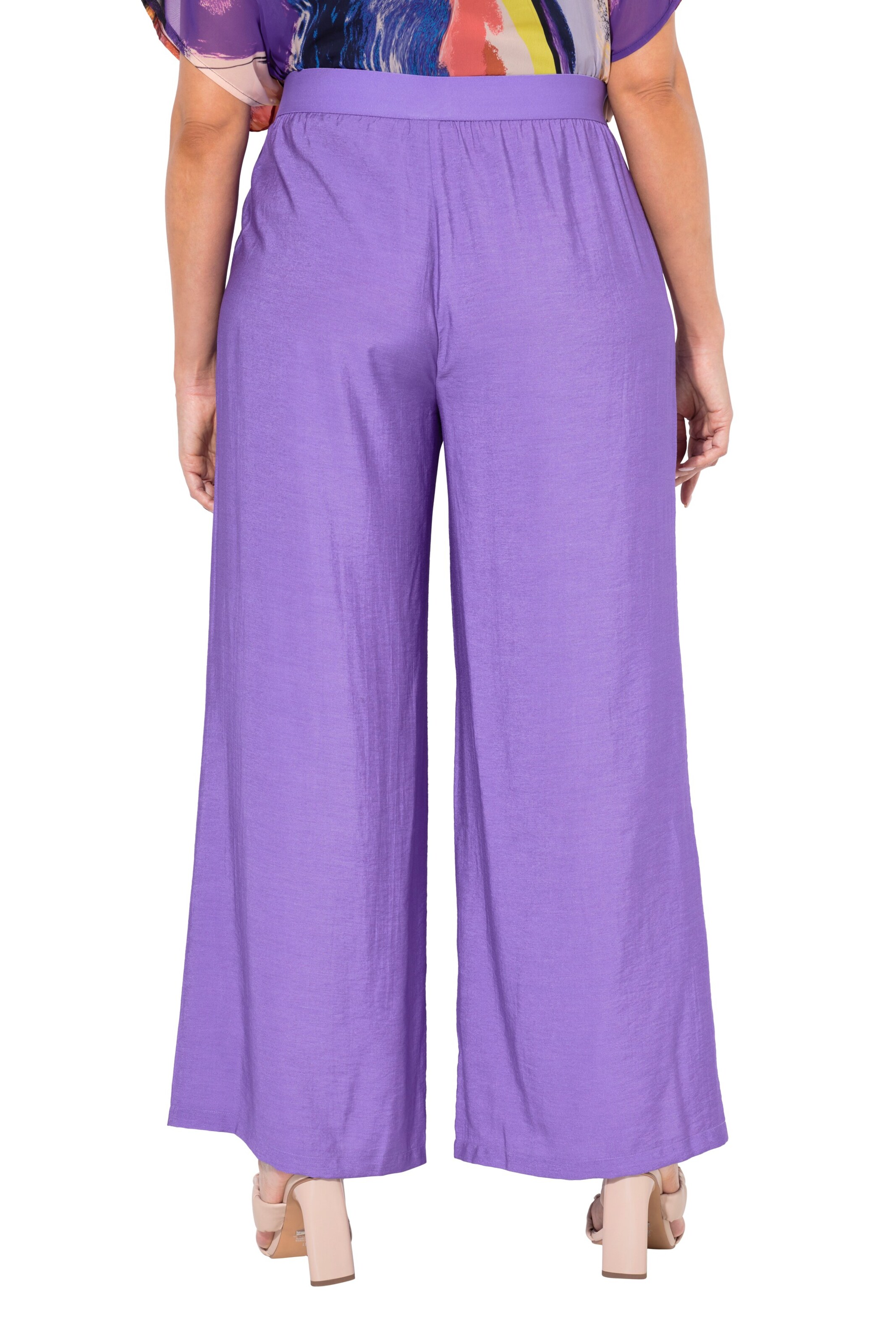 Ulla Popken Wide Leg Hose in Lila