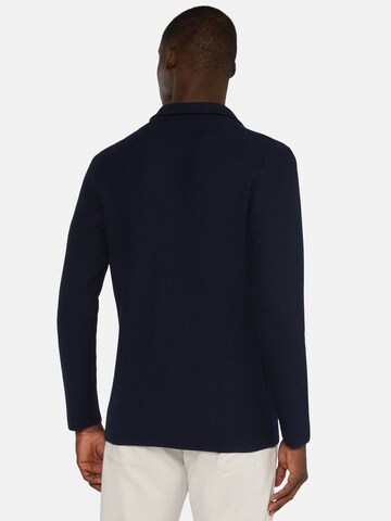Boggi Milano Slim fit Gebreid vest in Blauw