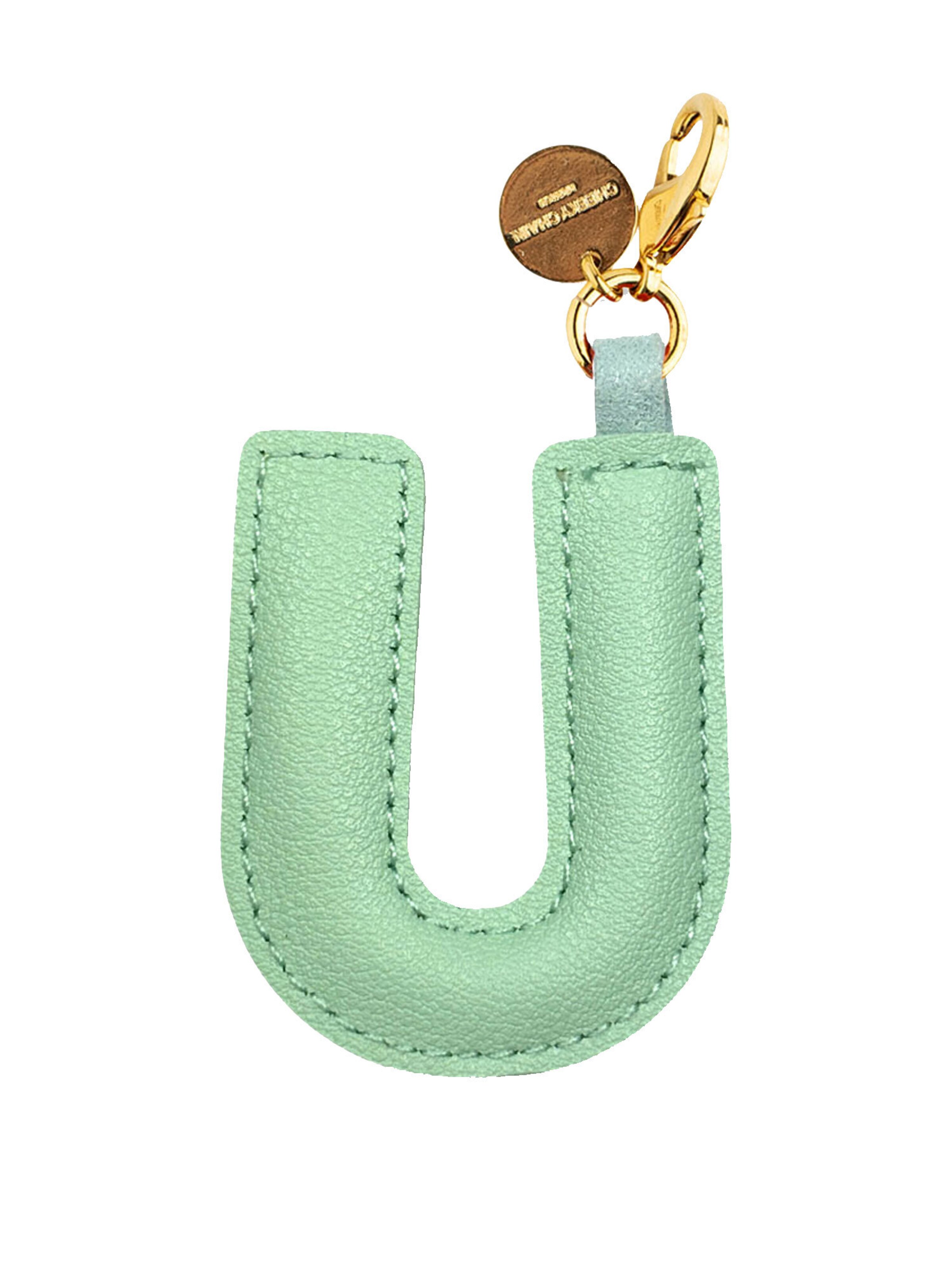 Porte-clés 'Letter' Cheeky Chain Munich en vert : devant