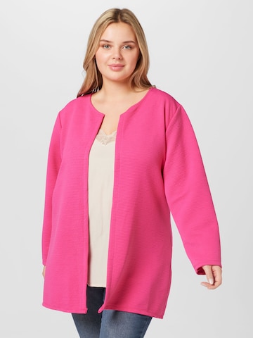 Z-One Knit cardigan 'Sandy' in Pink: front