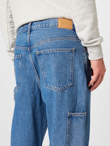 WEEKDAY Loose fit Jeans 'Union Worker' in Blue