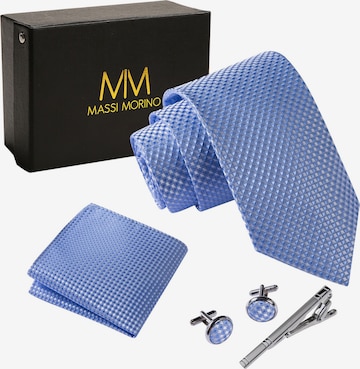 Massi Morino Stropdas in Blauw: voorkant
