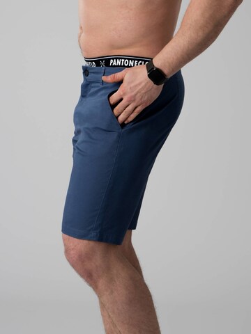 Coupe slim Pantalon chino 'Pantoneclo Men’s Chino Shorts' PANTONECLO en bleu