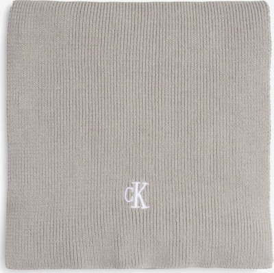 Calvin Klein Jeans Scarf in Grey / White, Item view