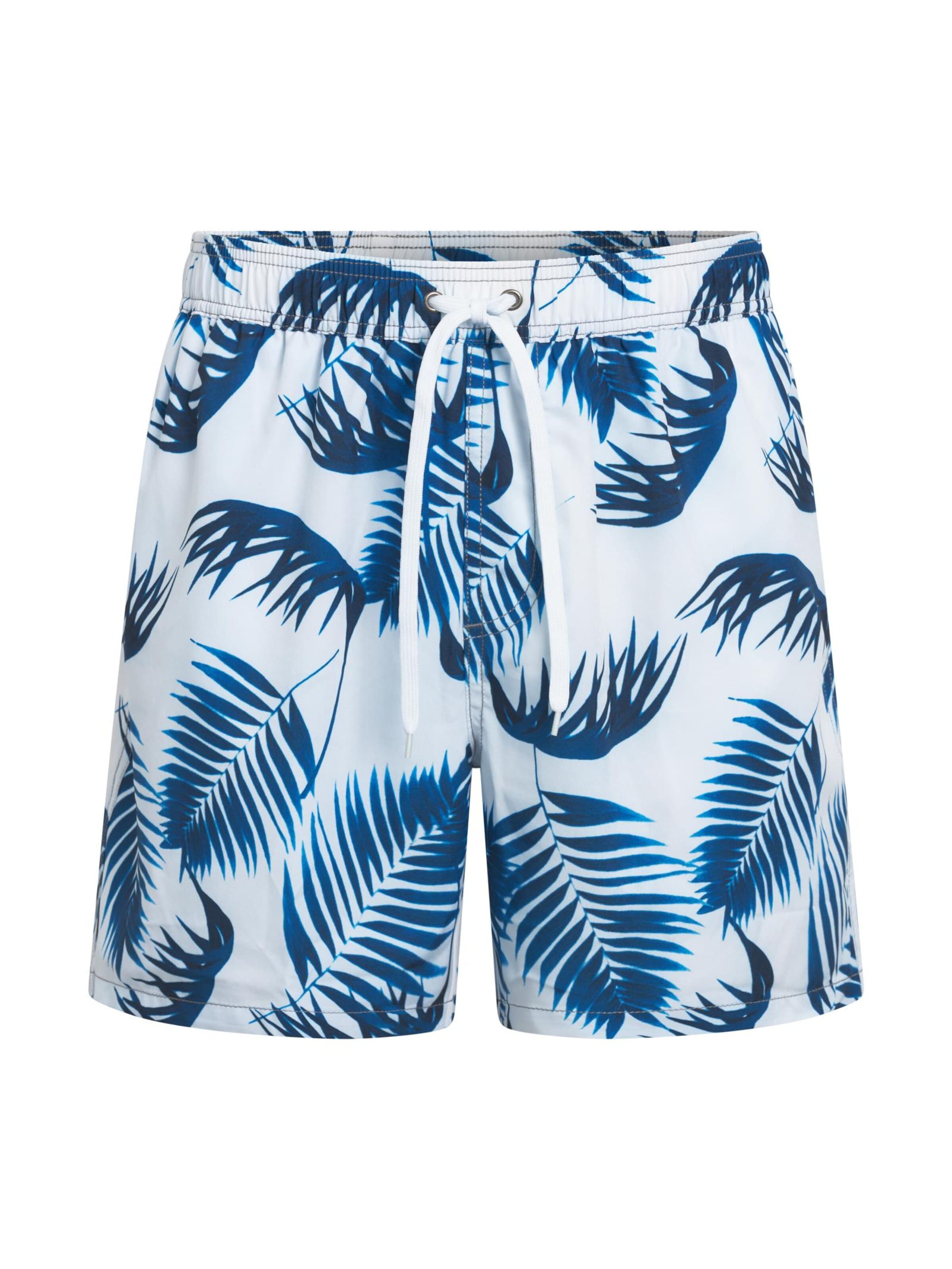 TOOche Board Shorts in White: front