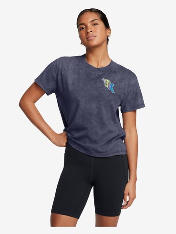 UNDER ARMOUR Performance Shirt ' Run Anywhere  ' in Grey: front