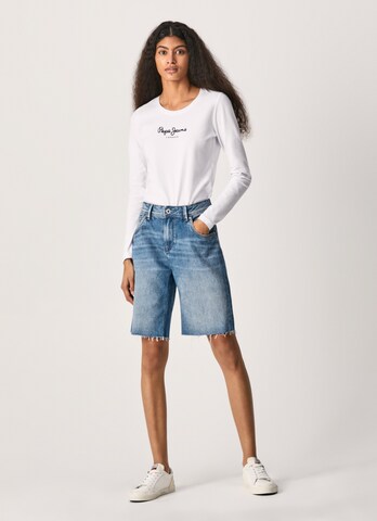 T-shirt 'New Verginia' Pepe Jeans en blanc