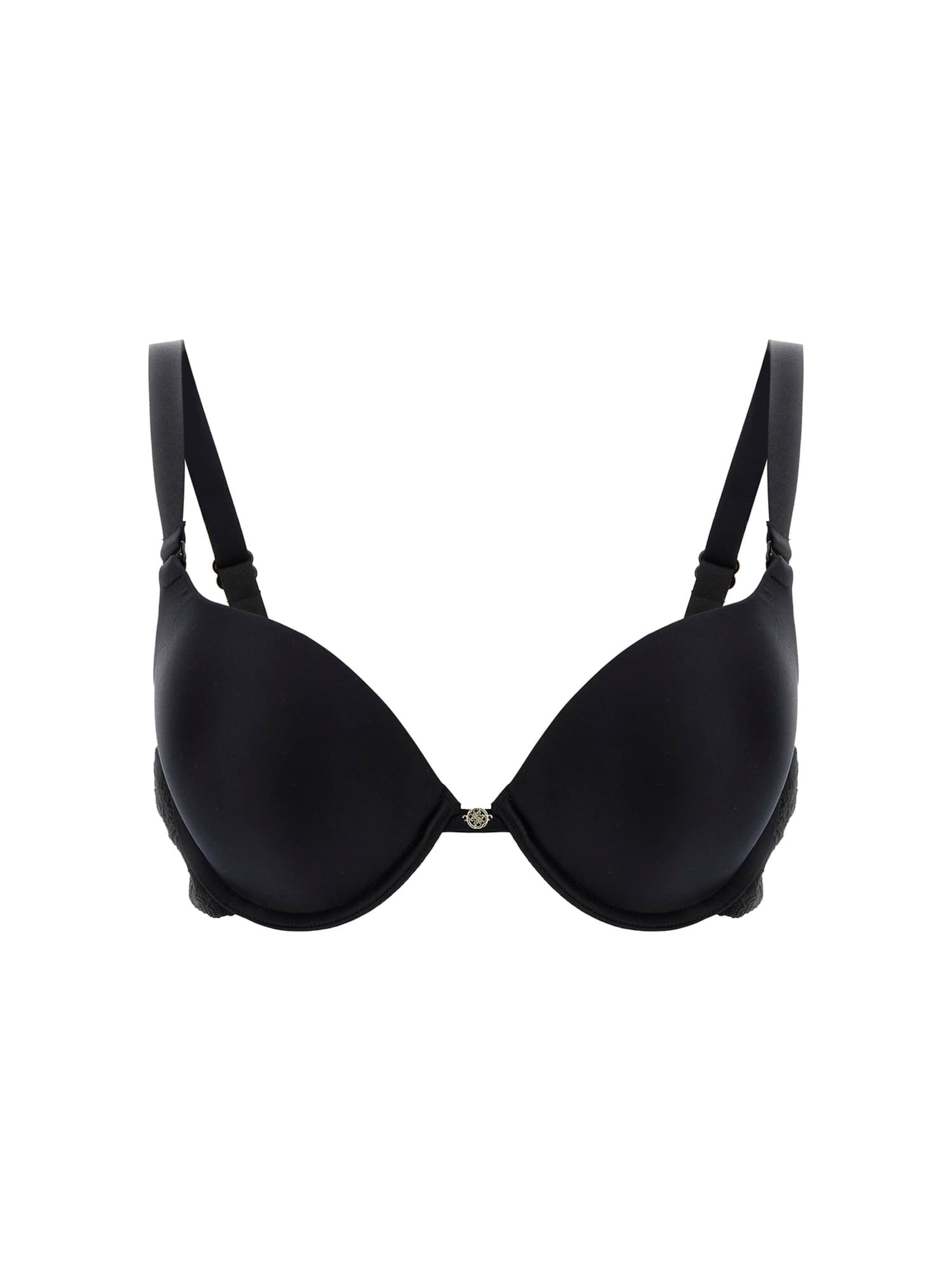GUESS Push-up BH 'Tiziana' in Schwarz: Vorderseite