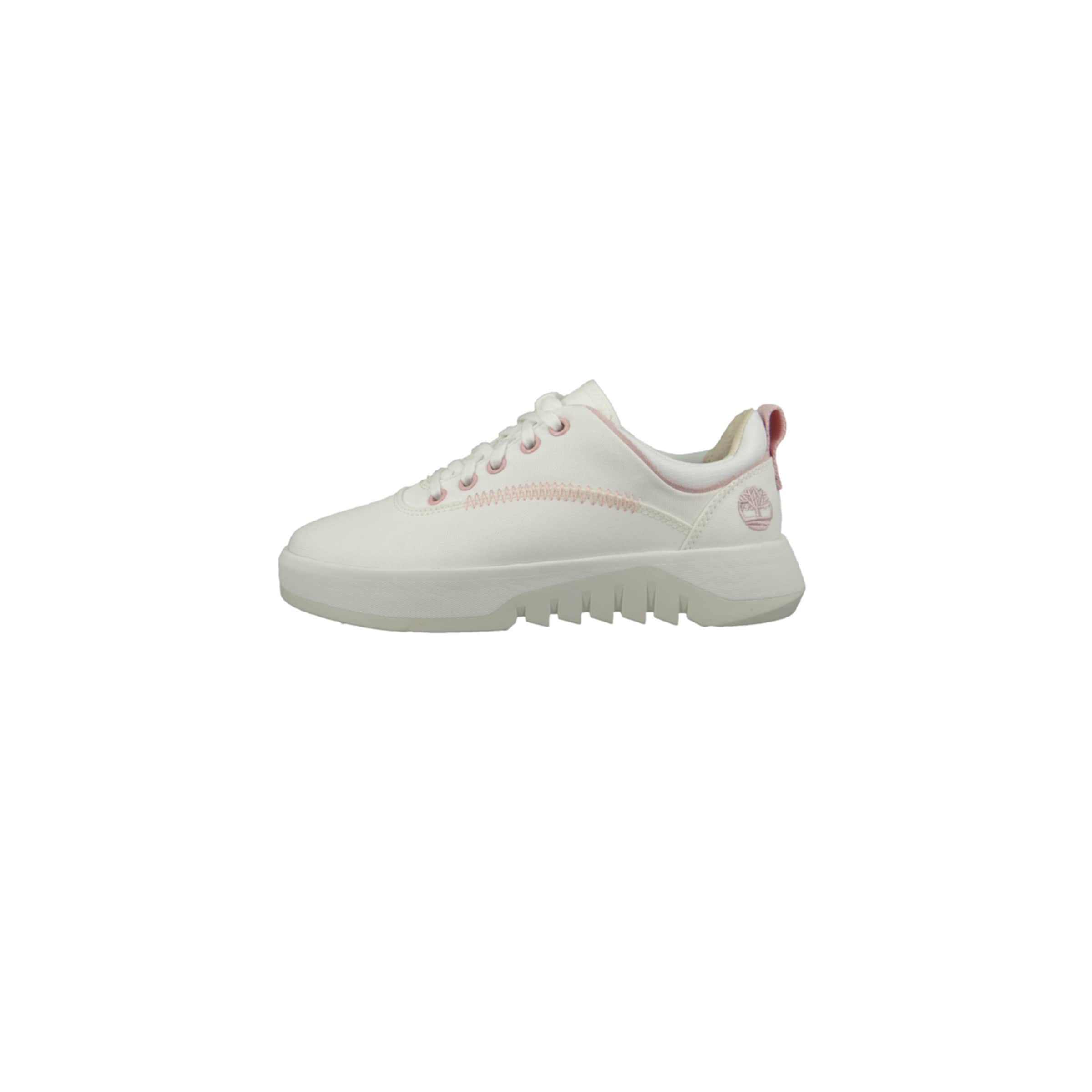 Baskets basses TIMBERLAND en blanc : devant