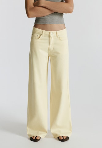 Pull&Bear Baggy Farmer - sárga: elől