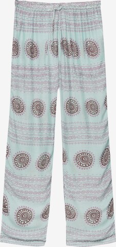 Pull&Bear Loose fit Trousers in Green: front