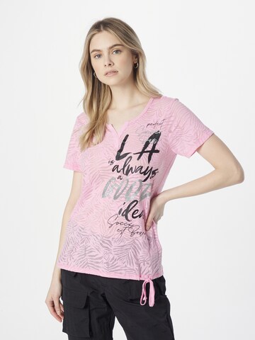 Soccx - Camiseta en rosa: frente