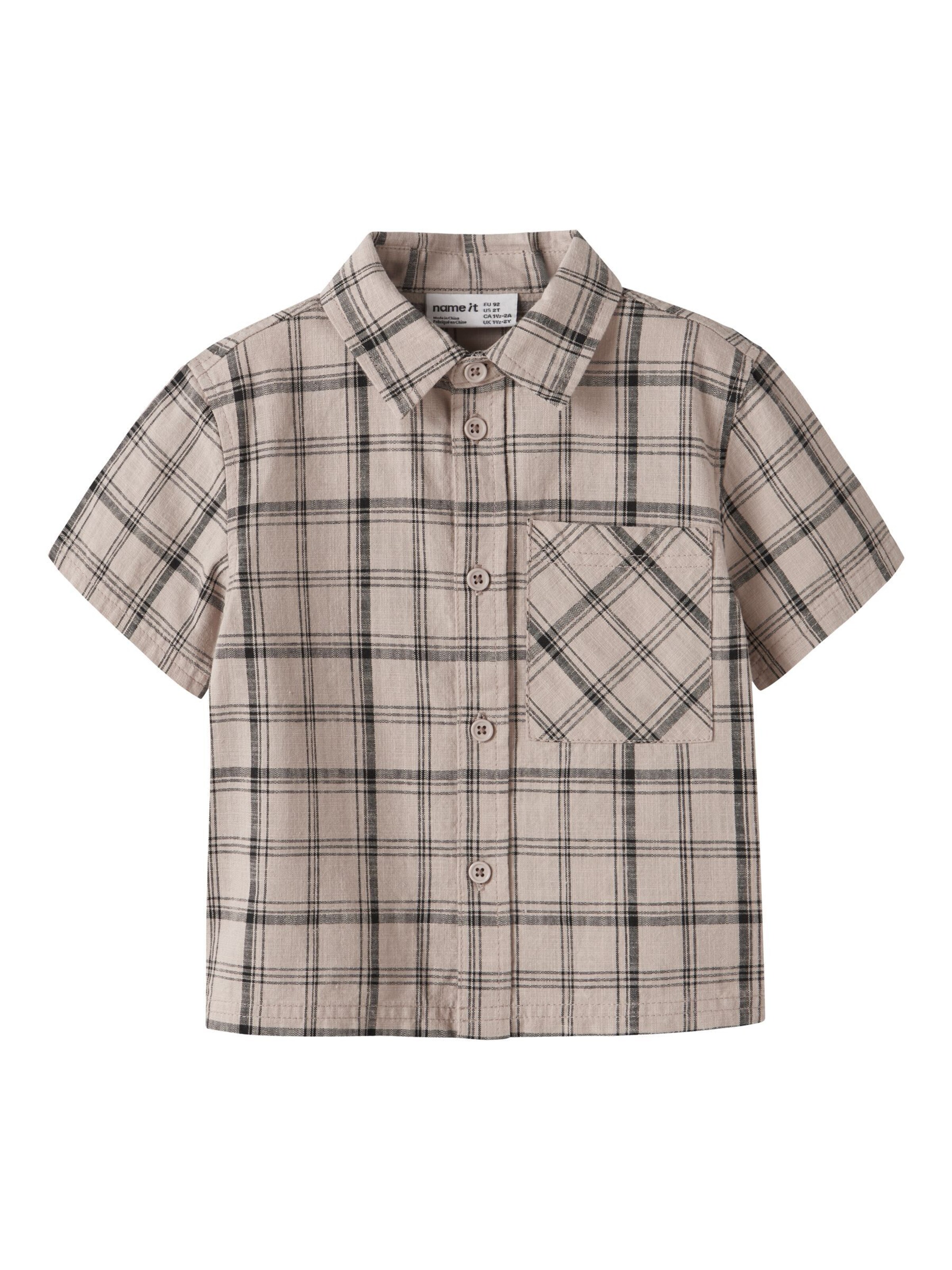 NAME IT - Ajuste regular Camisa en gris: frente