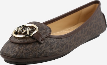 MICHAEL Michael Kors Ballet Flats 'Lillie' in Brown: front