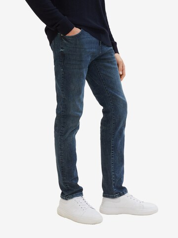 Coupe slim Jean 'Josh' TOM TAILOR en bleu