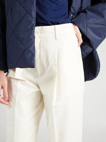 Lauren Ralph Lauren Regular Trousers with creases 'ZEEYA' in Beige