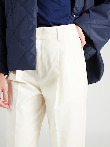 Lauren Ralph Lauren Normalny krój Spodnie w kant 'ZEEYA' w kolorze beżowy