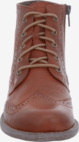 JOSEF SEIBEL Lace-Up Ankle Boots 'Sienna' in Brown