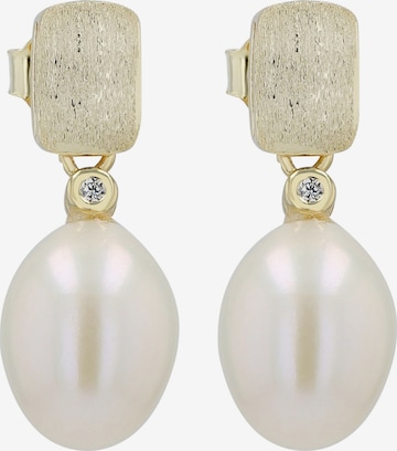 Akzent Earrings '"Mella" aus 925 Sterlingsilber, rhodiniert, langlebig' in Gold: front