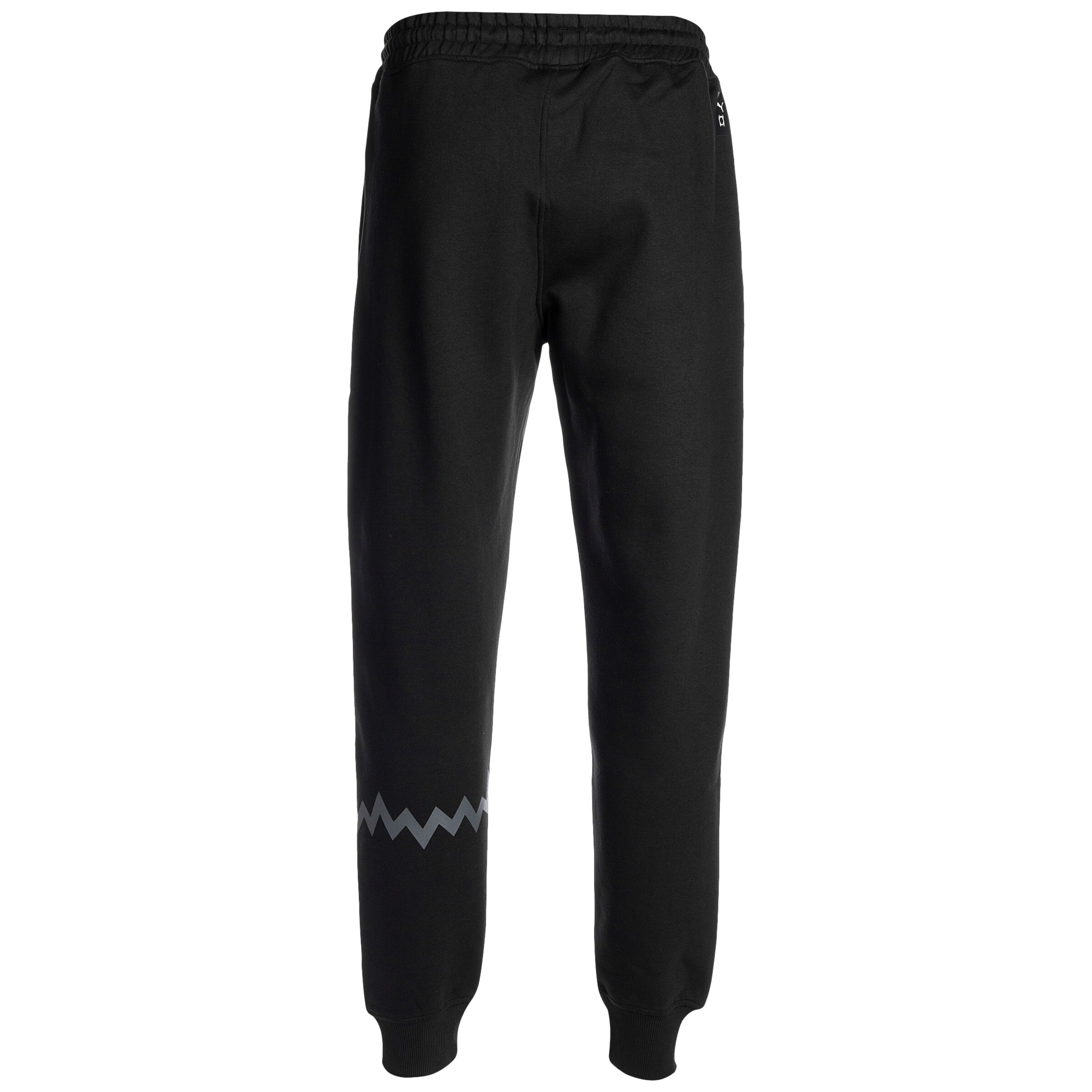 PUMA Tapered Sportbyxa 'Hoops Team' i svart