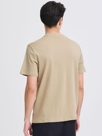 Casual Friday Rundhalsshirt ' CFNilo ' in Beige